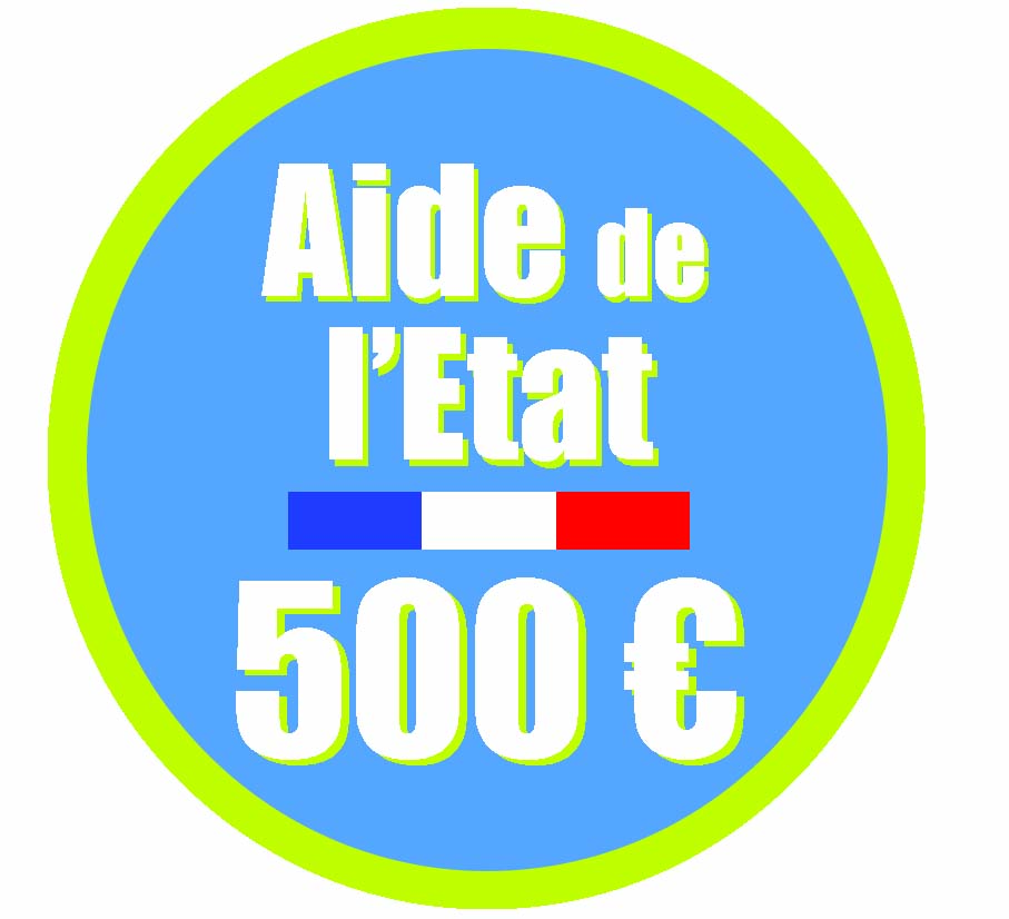 logo aide de l'état 500 euros